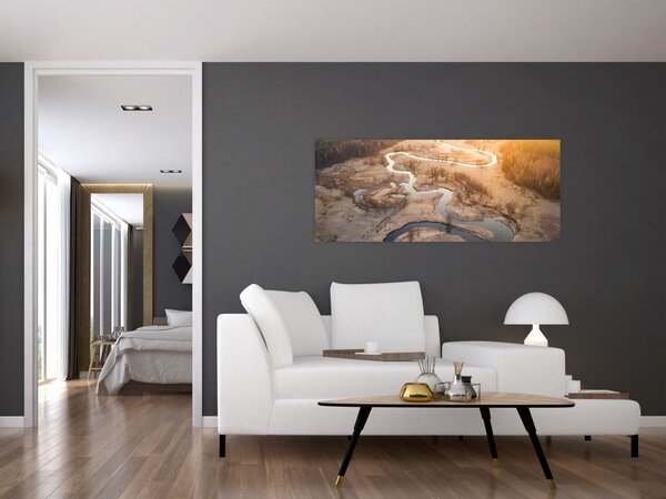 Slika - Zora nad meandri (120x50 cm)