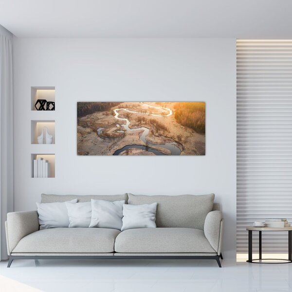 Slika - Zora nad meandri (120x50 cm)