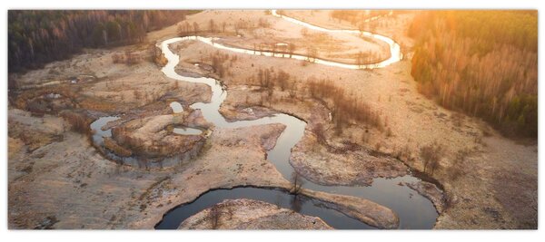 Slika - Zora nad meandri (120x50 cm)