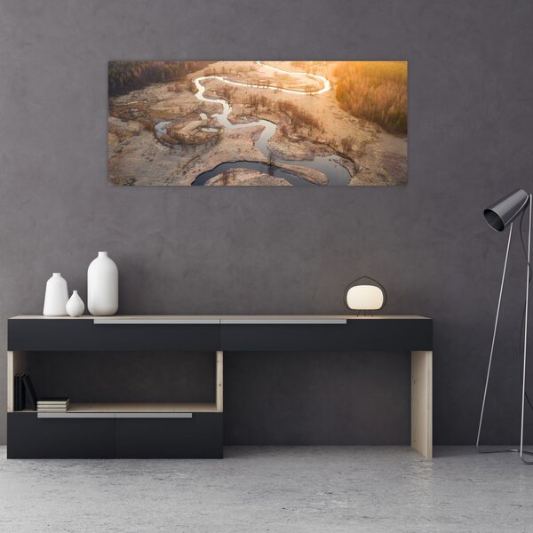 Slika - Zora nad meandri (120x50 cm)
