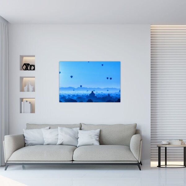 Slika - Baloni nad pokrajino (90x60 cm)