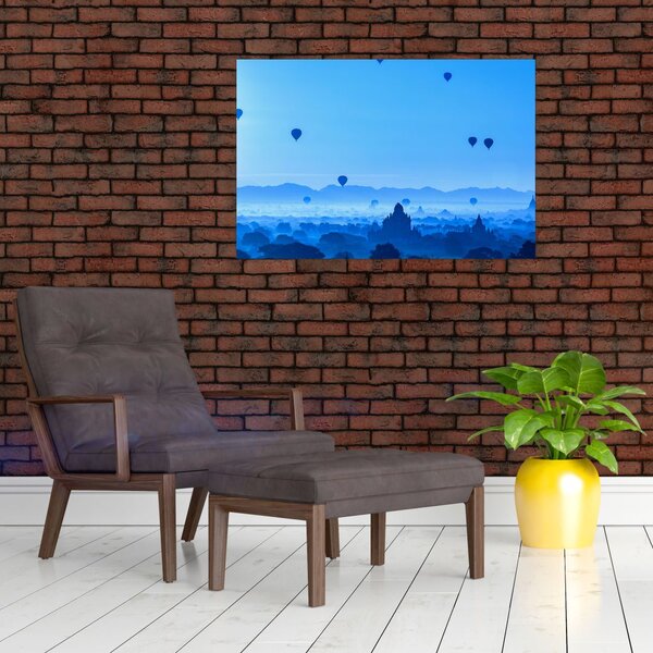 Slika - Baloni nad pokrajino (90x60 cm)