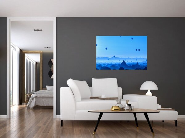Slika - Baloni nad pokrajino (90x60 cm)