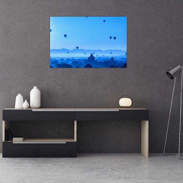 Slika - Baloni nad pokrajino (90x60 cm)