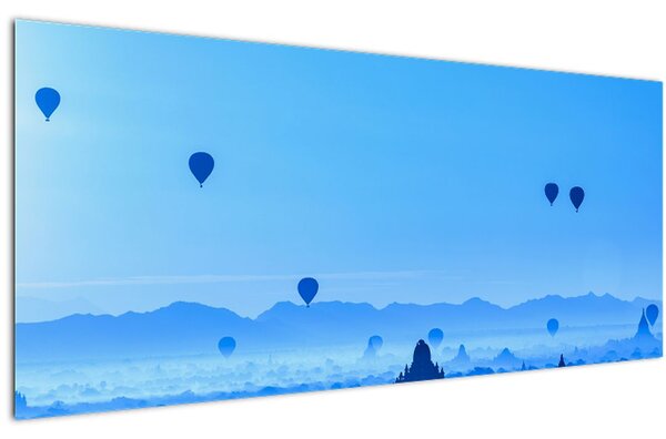 Slika - Baloni nad pokrajino (120x50 cm)