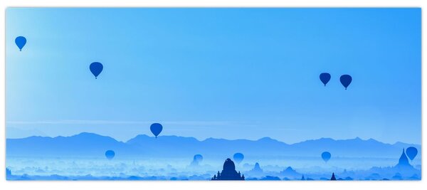 Slika - Baloni nad pokrajino (120x50 cm)