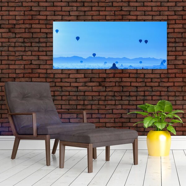 Slika - Baloni nad pokrajino (120x50 cm)