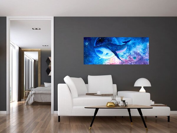 Slika - Vesoljski kit (120x50 cm)