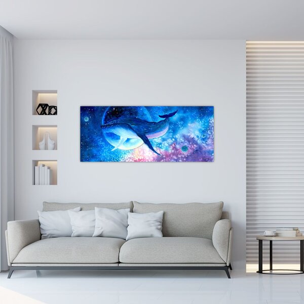 Slika - Vesoljski kit (120x50 cm)