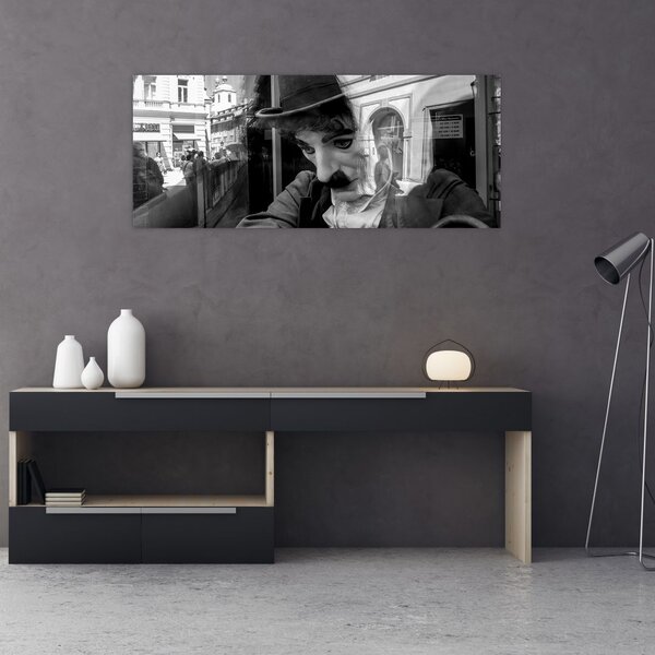 Slika - Charles Chaplin v Pragi (120x50 cm)