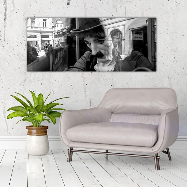 Slika - Charles Chaplin v Pragi (120x50 cm)