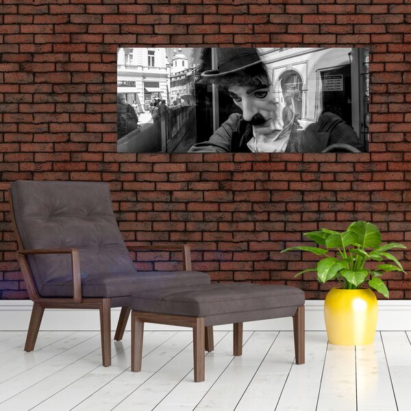 Slika - Charles Chaplin v Pragi (120x50 cm)