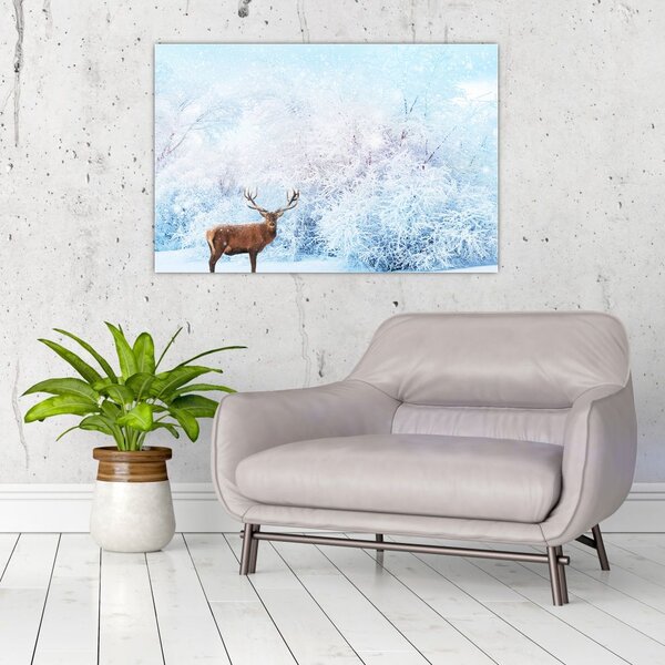 Slika veličastnega jelena (90x60 cm)