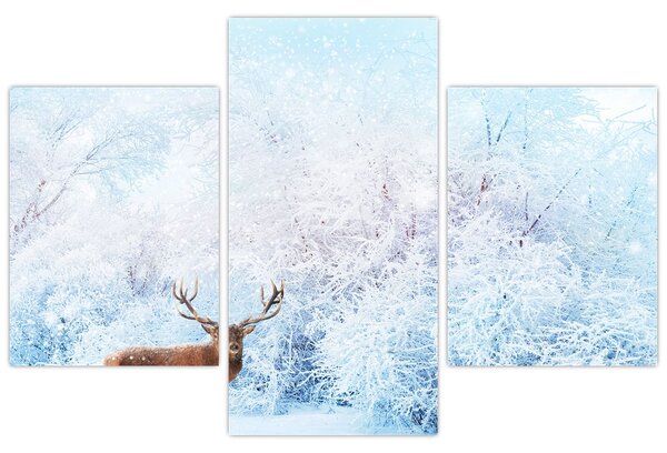 Slika veličastnega jelena (90x60 cm)
