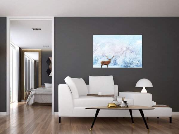 Slika veličastnega jelena (90x60 cm)