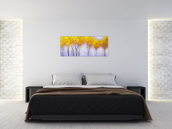 Slika rumenih dreves (120x50 cm)