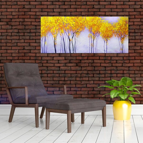 Slika rumenih dreves (120x50 cm)
