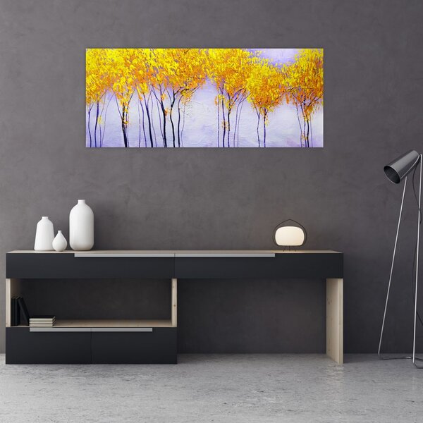 Slika rumenih dreves (120x50 cm)