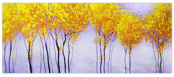 Slika rumenih dreves (120x50 cm)