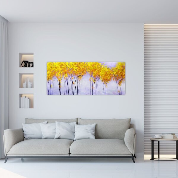 Slika rumenih dreves (120x50 cm)
