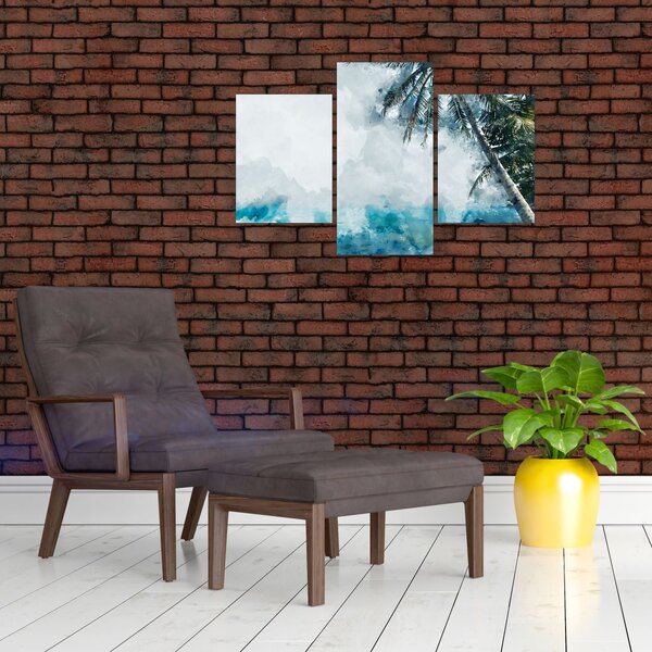 Slika palme nad morjem (90x60 cm)