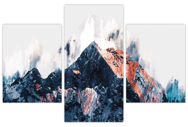Slika - Abstraktna gora (90x60 cm)