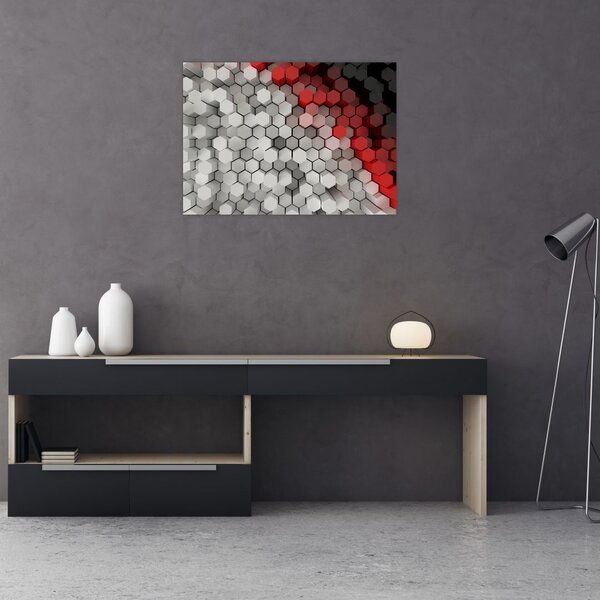 Slika - 3D šesterokotniki (70x50 cm)