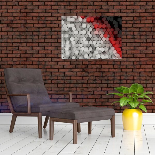 Slika - 3D šesterokotniki (70x50 cm)