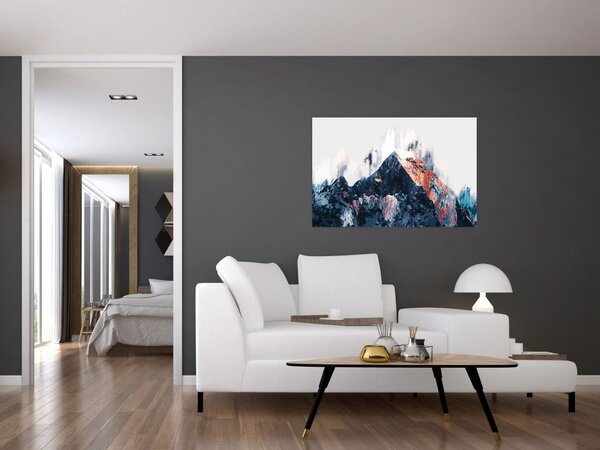 Slika - Abstraktna gora (90x60 cm)