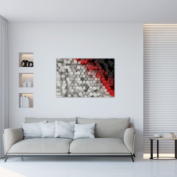 Slika - 3D šesterokotniki (90x60 cm)