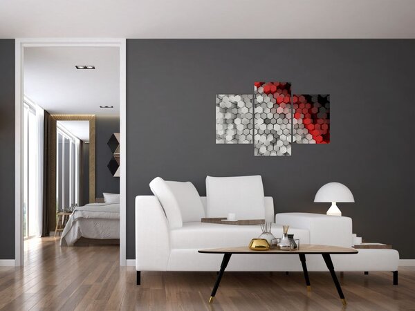 Slika - 3D šesterokotniki (90x60 cm)