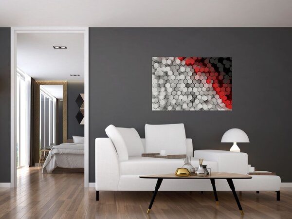Slika - 3D šesterokotniki (90x60 cm)