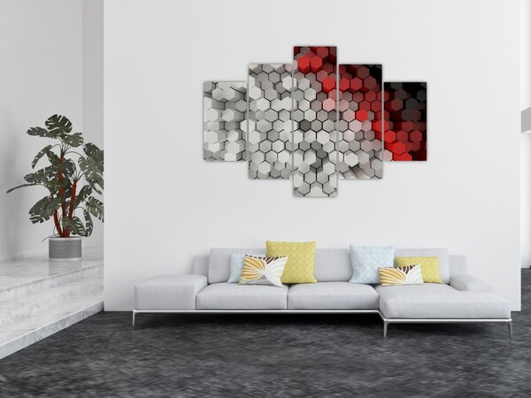 Slika - 3D šesterokotniki (150x105 cm)
