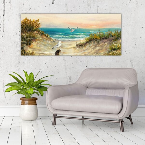 Slika - Peščena plaža (120x50 cm)