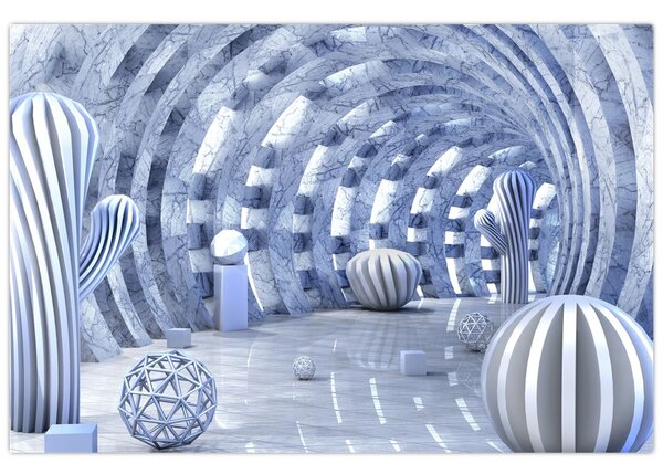 Slika - 3D abstrakcija (90x60 cm)