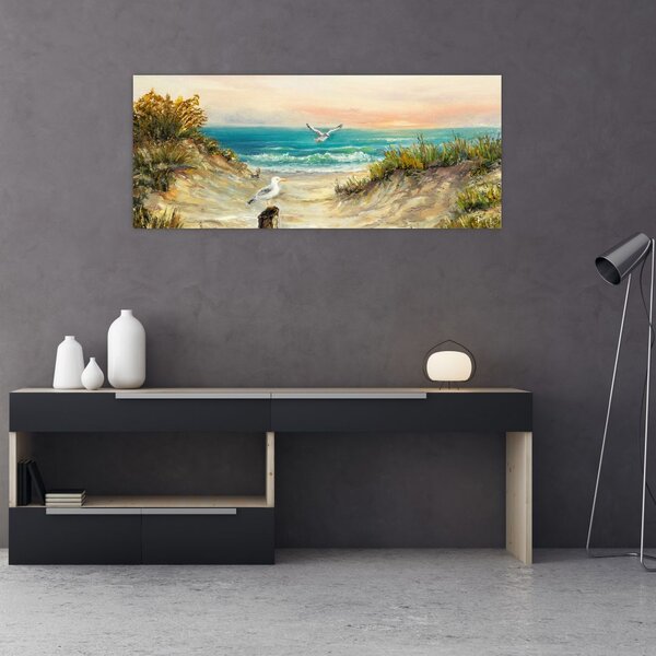 Slika - Peščena plaža (120x50 cm)