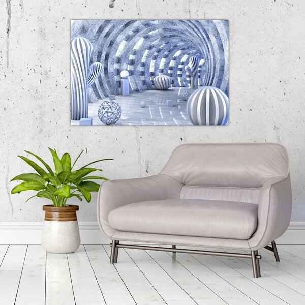 Slika - 3D abstrakcija (90x60 cm)