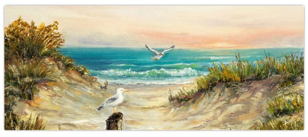 Slika - Peščena plaža (120x50 cm)