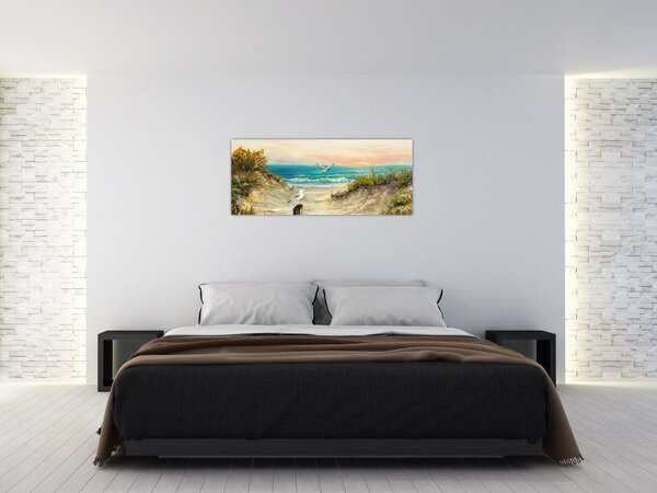 Slika - Peščena plaža (120x50 cm)