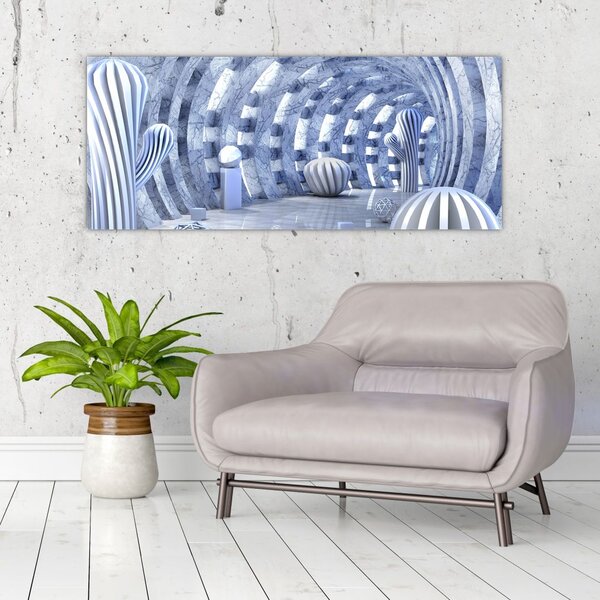 Slika - 3D abstrakcija (120x50 cm)