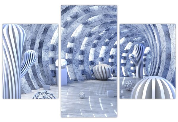 Slika - 3D abstrakcija (90x60 cm)