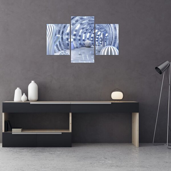 Slika - 3D abstrakcija (90x60 cm)