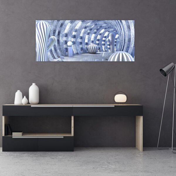 Slika - 3D abstrakcija (120x50 cm)