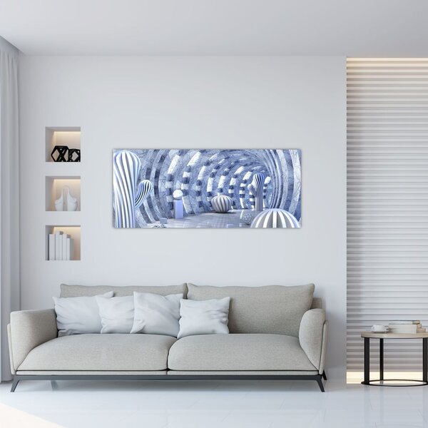 Slika - 3D abstrakcija (120x50 cm)