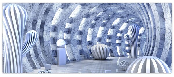 Slika - 3D abstrakcija (120x50 cm)