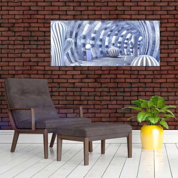 Slika - 3D abstrakcija (120x50 cm)