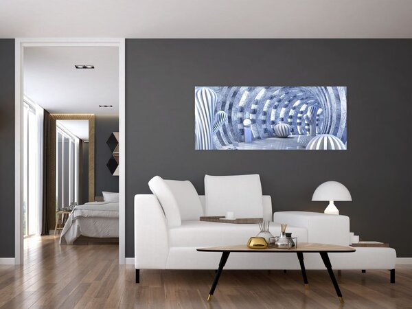 Slika - 3D abstrakcija (120x50 cm)
