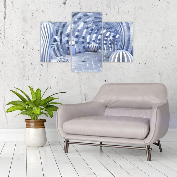 Slika - 3D abstrakcija (90x60 cm)