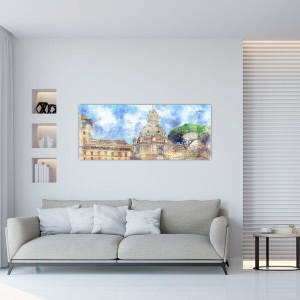 Slika - Cerkev Santa Maria di Loreto, Rim, Italija (120x50 cm)