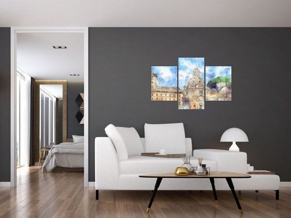 Slika - Cerkev Santa Maria di Loreto, Rim, Italija (90x60 cm)